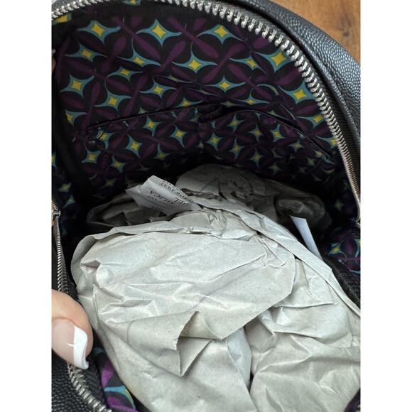 CXL by Christian Lacroix Backpack Black Pine Caviar Faux Leather CXLH24981-BLAK - Picture 7 of 9